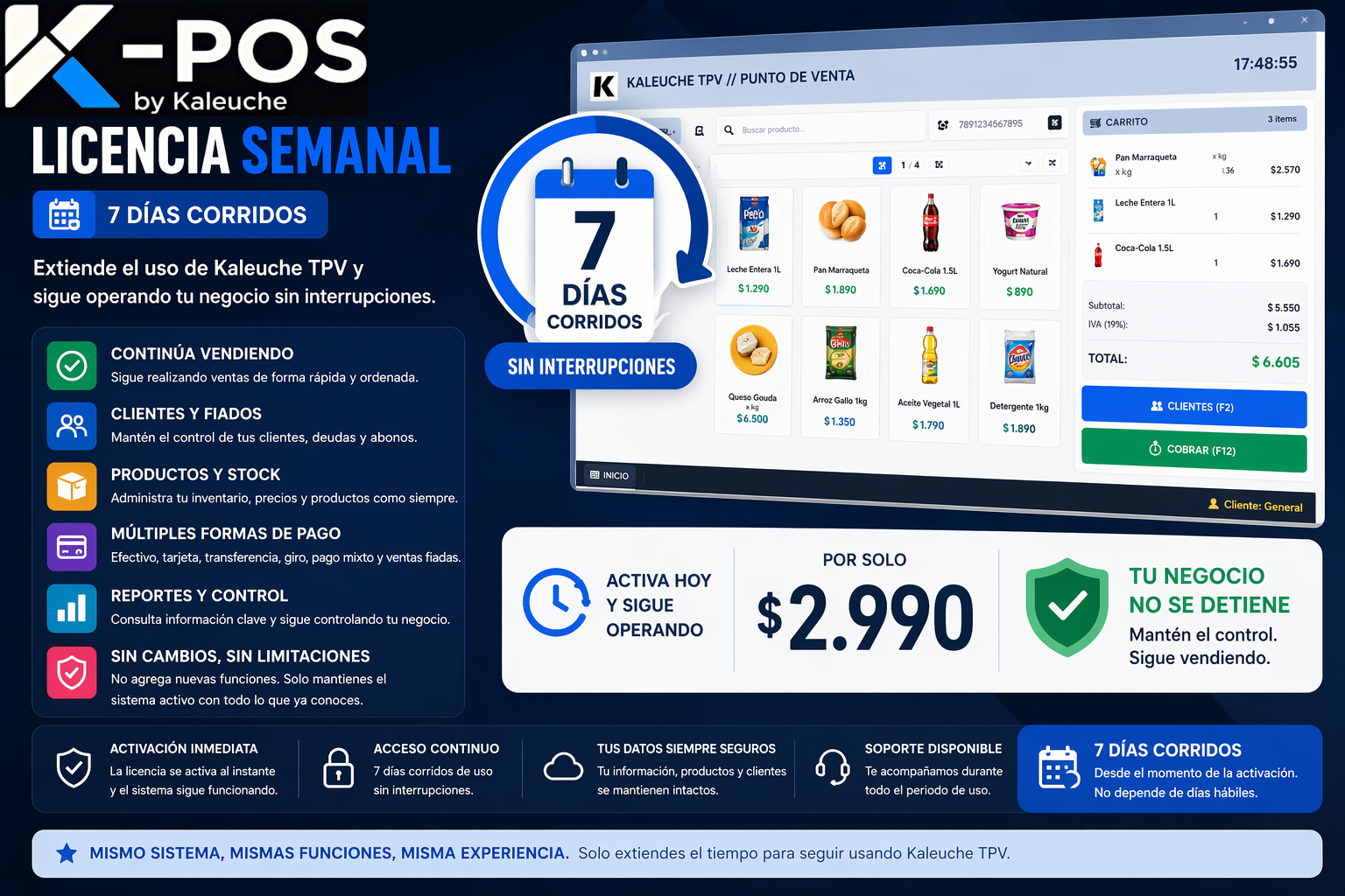 Pagos y venta en K-POS